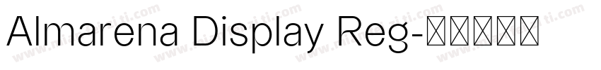 Almarena Display Reg字体转换